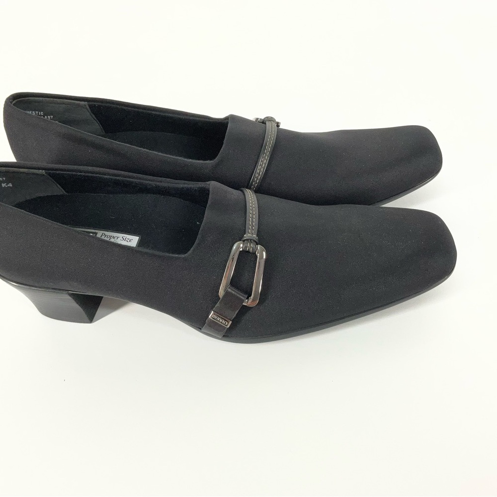 Munro American Classic Black Pumps | Womens Size 9 SS (Super Slim) Comfort Heels - Picture 4 of 10